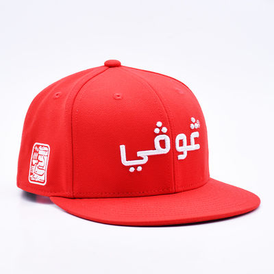 Grosero de bordado 3D personalizado Gorra Béisbol Snapback Sports Cap Exterior Flat Brim 6 Panel Snapback Caps