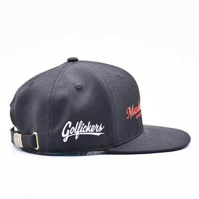 Gorra Snapback Deportiva Hip Hop con Visera Plana y Logotipo de Bordado Personalizado para Hombre