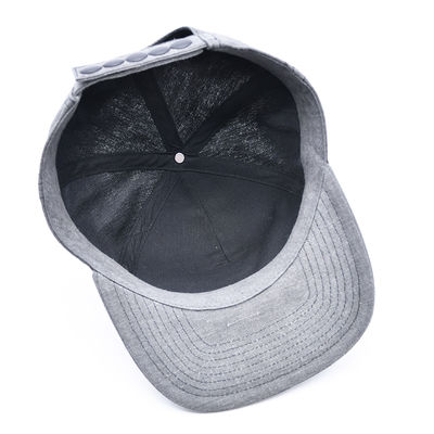 Gorra Snapback Personalizada de 7 Paneles Bordada Estructurada Gorras de ala plana Snap Back Hat