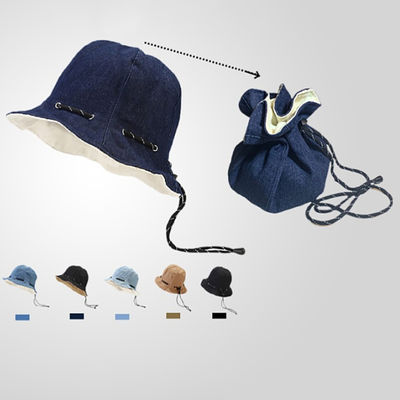 Sombreros de pescador de venta caliente, mayorista, ropa de primavera y verano, con bolsas de algodón, unisex, para adultos, sombreros de balde reversibles.
