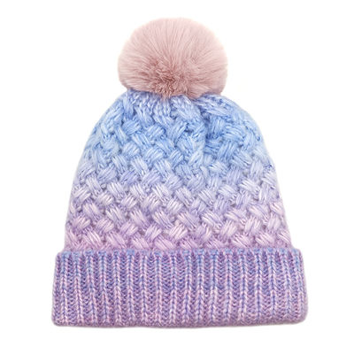 Custom Beanie with Pom Pom Soft Tie Dye Knitted Winter Cap Hat Manufacturer