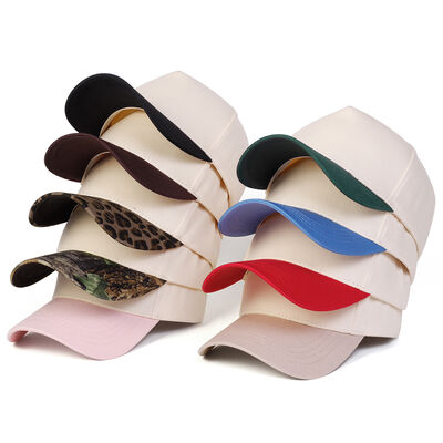 Wholesale Custom Unisex Adjustable Baseball Caps for Outdoor Sports Spring Autumn Lightweight 5 Panel Color Blocked Hats