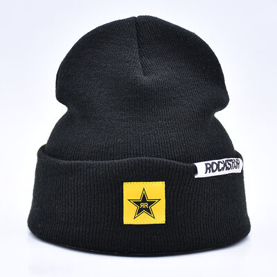Diseñador de ropa callejera Logotipo personalizado Pescador de invierno Gorras Black Beanies Sombreros con logotipo personalizado Bordado
