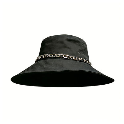 Sombrero de pescador de ala ancha 100% algodón con logotipo personalizado para protección solar al aire libre