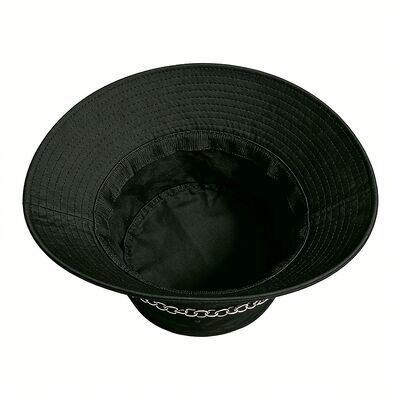 Sombrero de pescador de ala ancha 100% algodón con logotipo personalizado para protección solar al aire libre