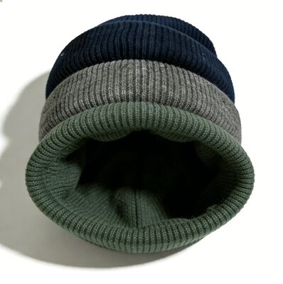 Logotipo personalizado Sombreritos de punto con material acrílico y circunferencia de 58 cm para el calor del invierno