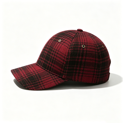 Capuchón de béisbol personalizado de seis paneles de aproximadamente 100 gramos Material respirable proporciona ventilación y absorción de sudor