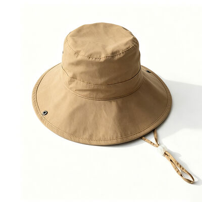 Sombrero de balde de pesca de reciclaje hecho de tela de poliéster 100% ligero respirable cómodo protección solar al aire libre