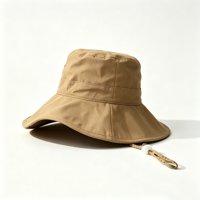 Sombrero de balde de pesca de reciclaje hecho de tela de poliéster 100% ligero respirable cómodo protección solar al aire libre
