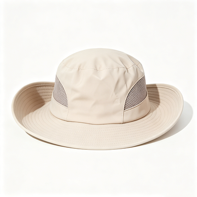 Gorro de pescador duradero con tejido 100 % poliéster reciclado y forro 100 % poliéster, ideal para exteriores