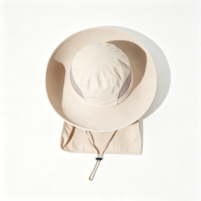 Gorro de pescador duradero con tejido 100 % poliéster reciclado y forro 100 % poliéster, ideal para exteriores