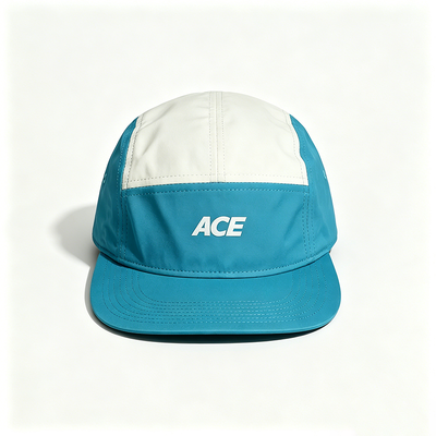 Sombrero de camper de 5 paneles con borde plano Sports Mesh Sweatband de un tamaño que se ajusta a todas las actividades al aire libre