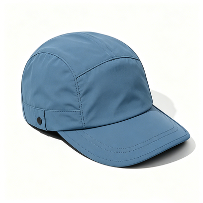 Gorro Camper personalizado de 5 paneles con banda para el sudor de malla deportiva y malla transpirable para actividades al aire libre