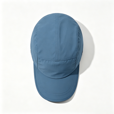 Gorro Camper personalizado de 5 paneles con banda para el sudor de malla deportiva y malla transpirable para actividades al aire libre