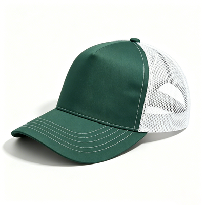 Oem Ofrecido 5 Panel Trucker Cap Durable 5 Paneles Diseño de malla de la espalda Trucker Cap Ideal para el uso casual y eventos corporativos