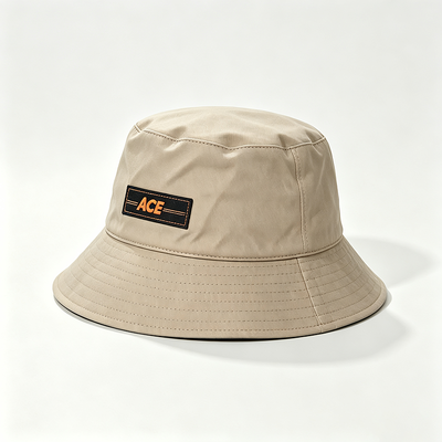 Sombrero de pesca de borde ancho estilo de ocio Sombrero de cubo reversible hecho a mano de tela de poliéster al 100% para uso cómodo al aire libre