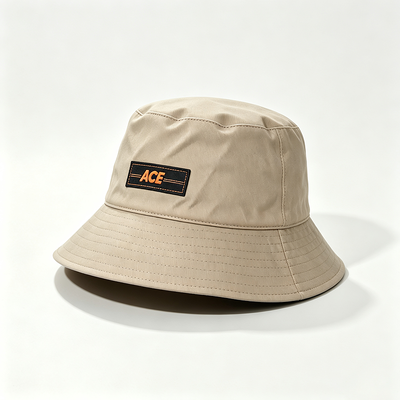 Sombrero de pesca de borde ancho estilo de ocio Sombrero de cubo reversible hecho a mano de tela de poliéster al 100% para uso cómodo al aire libre