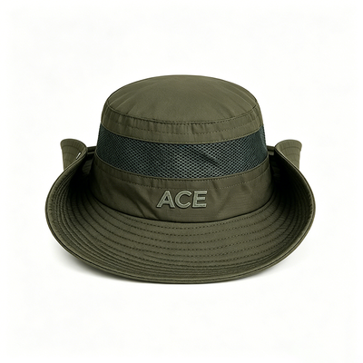Sombrero de pescador táctico militar UPF 50 con ala ancha de 3" y mezcla de algodón/poliéster para aventuras al aire libre