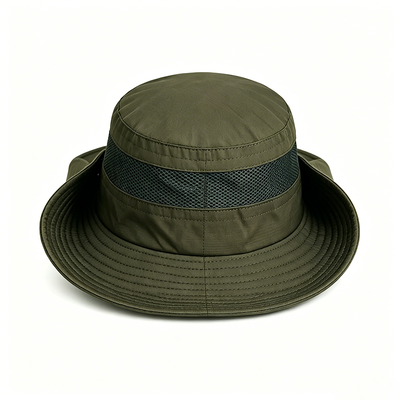 Sombrero de pescador táctico militar UPF 50 con ala ancha de 3" y mezcla de algodón/poliéster para aventuras al aire libre