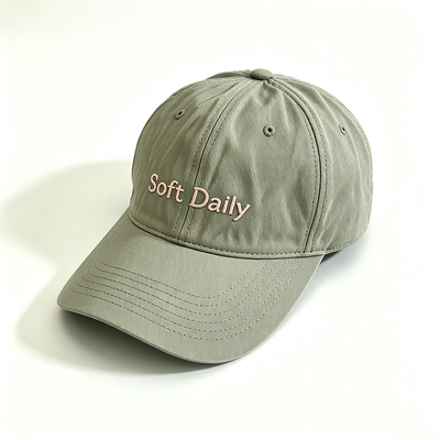 6 Panel Sports Dad Hat with 100% Cotton Twill and Adjustable Strap for Comfortable Fit
