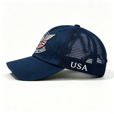 Gorra Trucker Snapback Personalizable con Ojales y Malla Ajustable en la Parte Trasera, Perfecta para Actividades al Aire Libre, Uso Casual y Eventos