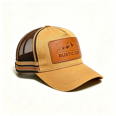 6 panel construido con tapa de malla de camión con malla trasera ajustable para eventos y uniformes