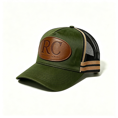 6 panel construido con tapa de malla de camión con malla trasera ajustable para eventos y uniformes