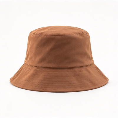 Fleece Lined Polyester Cotton Bucket Hat Embroidered Vintage Fisherman Hat Warm Autumn Winter Hat