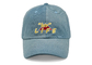 El bordado modificado para requisitos particulares de la historieta lavó el sombrero adulto de la gorra de béisbol del algodón de la tela