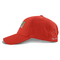 El panel del rojo 6 de la buena calidad curvó los sombreros del rojo de la sublimación del casquillo