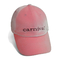 Sombreros del papá del llano del bordado del invierno, sombrero rosado del papá del terciopelo para la prenda impermeable de las muchachas