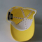 Los deportes amarillos limón de la historieta del bordado 3D/del sombrero de béisbol del applique capsulan el sombrero unisex
