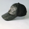 Sombrero de béisbol de cuero para mujer del diseño del cráneo del metal con prenda impermeable del agujero