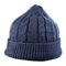 El sombrero de punto desgarbado de las mujeres de encargo del logotipo, casquillo de lana hecho punto de la gorrita tejida del puño para esquiar