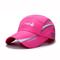 Sombrero corriente al aire libre de los 5 paneles, sombrero plegable del verano de la tela de Dryfit para los deportes