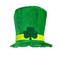 Sombrero irlandés del día del St Patricks del festival, sombreros enrrollados superiores verdes del festival del trébol