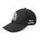 Color negro en blanco claramente de encargo bordado ajustable al aire libre de las gorras de béisbol