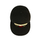 6 sombreros planos de Bill del panel, casquillo plano de acrílico de Gorras del negro del borde de la aduana el 100%, logotipo de encargo
