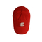 Sombreros del papá de los deportes del béisbol de las lanas de la sublimación con rojo del bordado del logotipo 3d