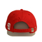 Sombreros del papá de los deportes del béisbol de las lanas de la sublimación con rojo del bordado del logotipo 3d