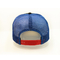 El sombrero 100% de la malla del poliéster/apenó béisbol del casquillo del camionero de la malla del panel del azul 5