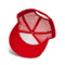 Gorra de béisbol roja unisex de la malla de la moda para el verano con el logotipo plano del bordado