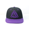 Logotipo de encargo de 5 casquillo plano Bsci del hip-hop del borde del alto de la corona del panel sombreros del Snapback