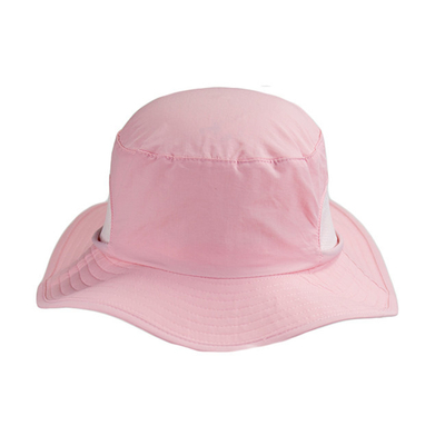 Hebilla de seda de la correa de cuero del sombrero del cubo del pescador del logotipo de la impresión del arte de encargo unisex