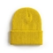 El amarillo hizo punto el cráneo fluorescente de Beanie Bonnet Hat Cuffed Plain