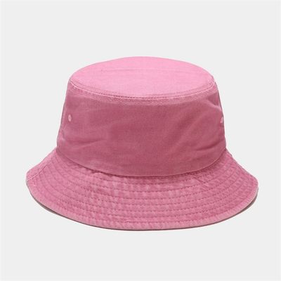 Casquillo llano plegable del tejano de algodón de Bucket Hat Washed del pescador unisex para al aire libre