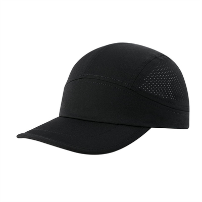 Hombres Rápido Seco Rendimiento Sombrero de Correr Personalizado Cappas Deportivas de malla de nylon gris ligero