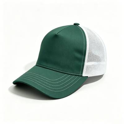 Oem Ofrecido 5 Panel Trucker Cap Durable 5 Paneles Diseño de malla de la espalda Trucker Cap Ideal para el uso casual y eventos corporativos