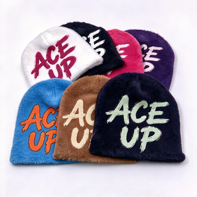 Gorros de punto afelpados y peludos, gorros de invierno de acrílico, poliéster, lana merina, cálidos, suaves, cómodos, para clima frío